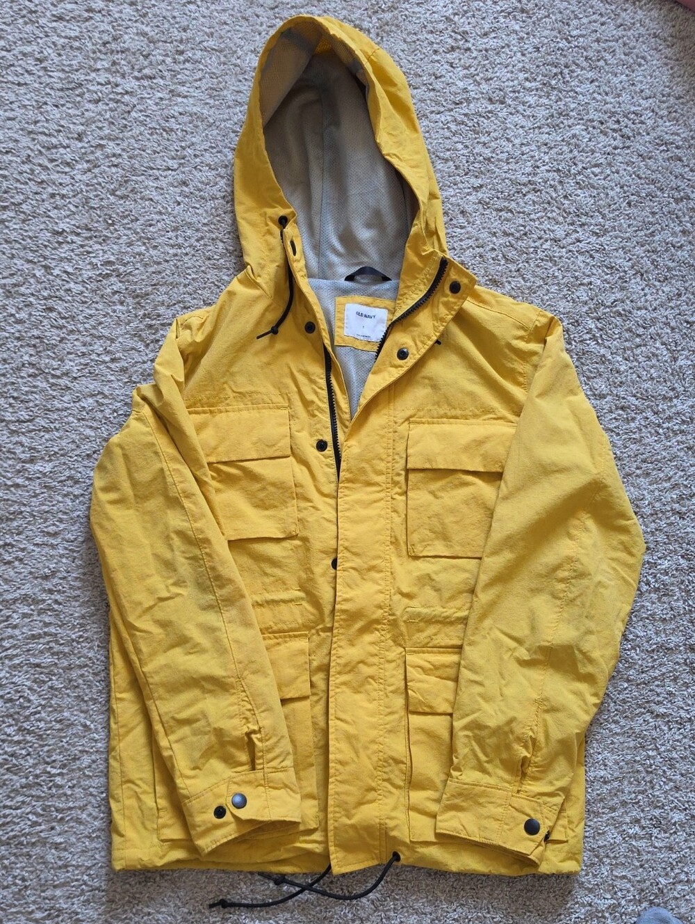 Old Navy Yellow Hooded Men's Jacket
